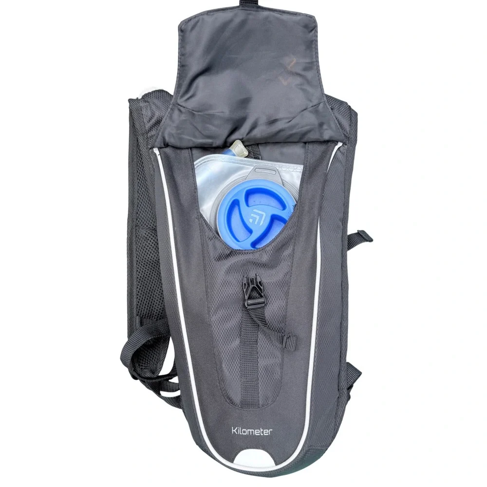 Outdoor Products Kilometer Hydration Pack Men OS Gray 2L Bladder Backpack Hiking